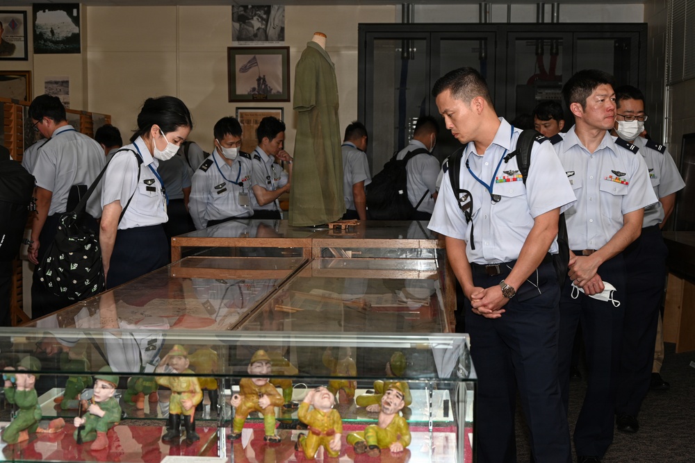JASDF General Candidates from Meguro Base Tour Battle of Okinawa Museum at Camp Kinser