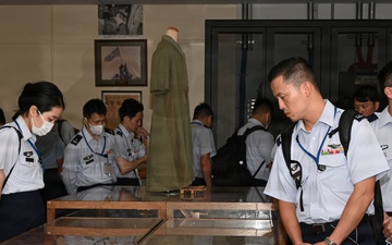 JASDF General Candidates from Meguro Base Tour Battle of Okinawa Museum at Camp Kinser