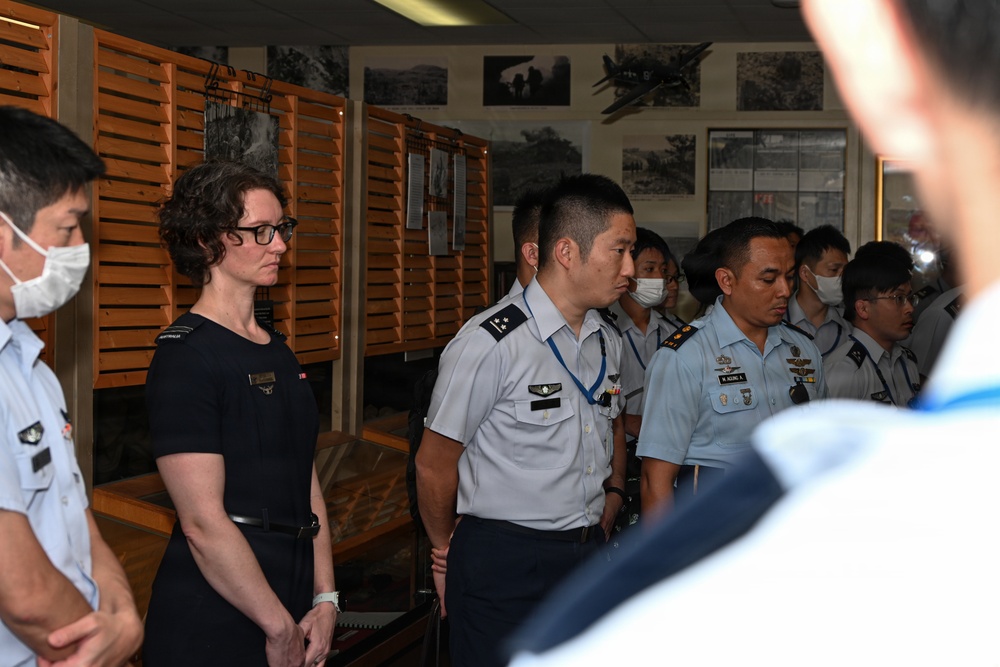 JASDF General Candidates from Meguro Base Tour Battle of Okinawa Museum at Camp Kinser