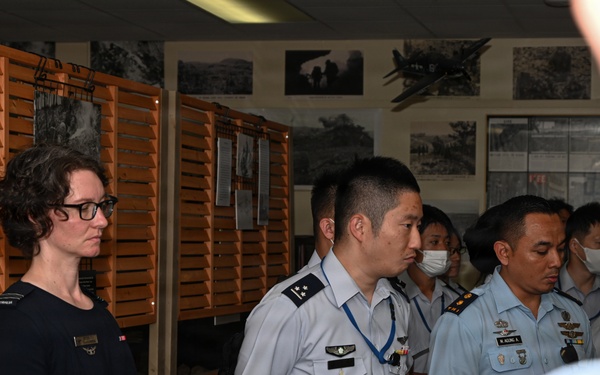 JASDF General Candidates from Meguro Base Tour Battle of Okinawa Museum at Camp Kinser