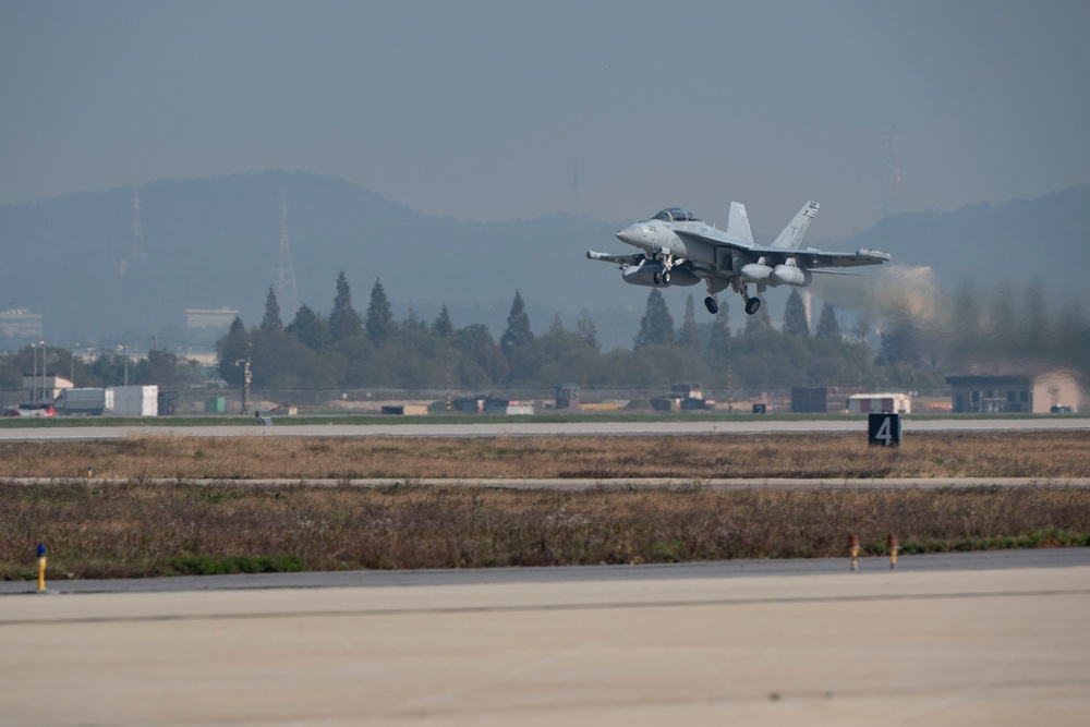 Electronic Attack Squadron (VAQ) 135 operates at Osan