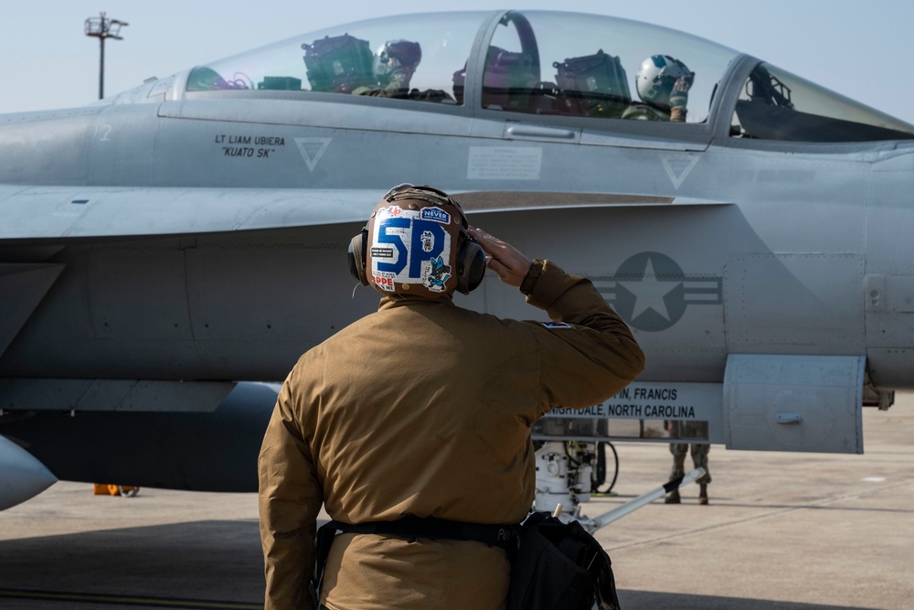 Electronic Attack Squadron (VAQ) 135 operates at Osan