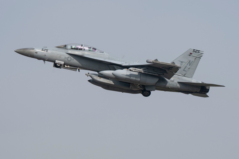 Electronic Attack Squadron (VAQ) 135 operates at Osan