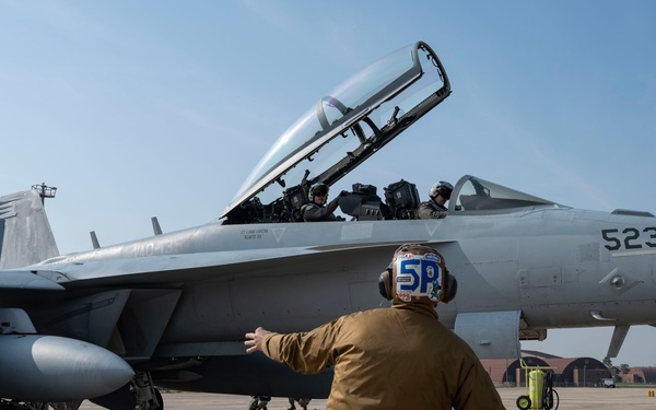 Electronic Attack Squadron (VAQ) 135 operates at Osan