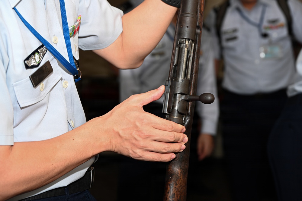 JASDF General Candidates from Meguro Base Tour Battle of Okinawa Museum at Camp Kinser