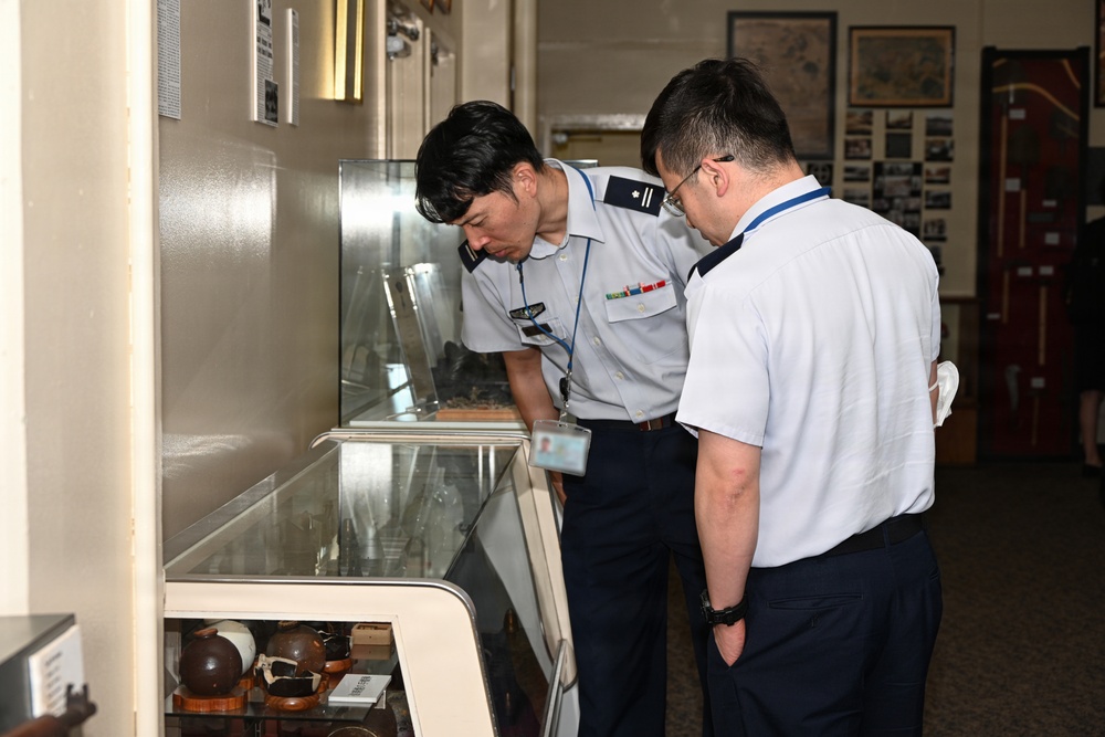 JASDF General Candidates from Meguro Base Tour Battle of Okinawa Museum at Camp Kinser