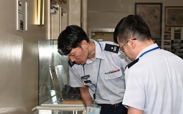 JASDF General Candidates from Meguro Base Tour Battle of Okinawa Museum at Camp Kinser