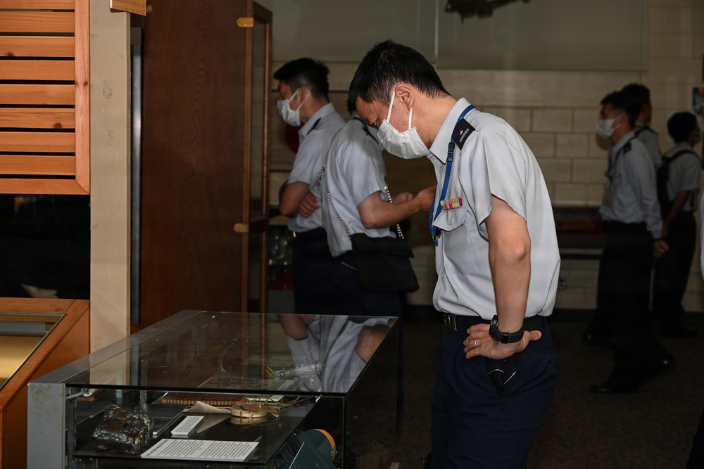 JASDF General Candidates from Meguro Base Tour Battle of Okinawa Museum at Camp Kinser