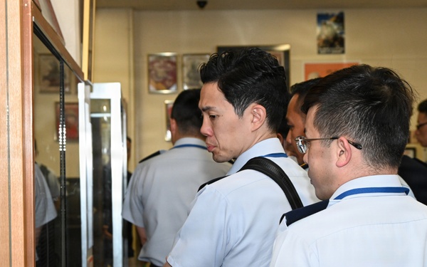 JASDF General Candidates from Meguro Base Tour Battle of Okinawa Museum at Camp Kinser