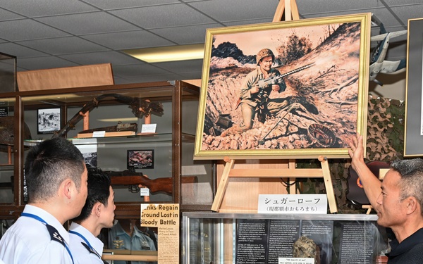 JASDF General Candidates from Meguro Base Tour Battle of Okinawa Museum at Camp Kinser