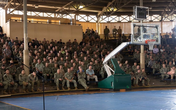 CNO and MCPON Conduct All Hands Call in Pearl Harbor