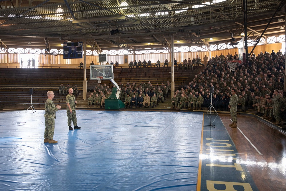 CNO and MCPON Conduct All Hands Call in Pearl Harbor