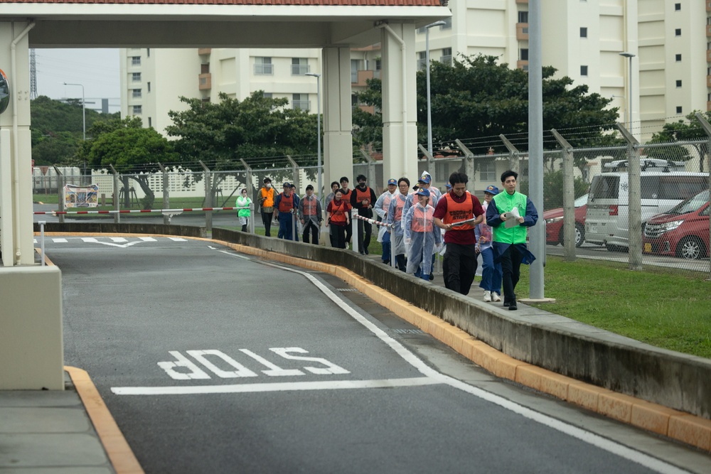 Camp Kinser, Urasoe City Hall collaborate on tsunami evacuation exercise