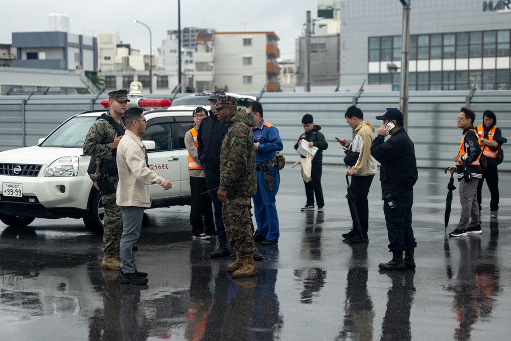 Camp Kinser, Urasoe City Hall collaborate on tsunami evacuation exercise