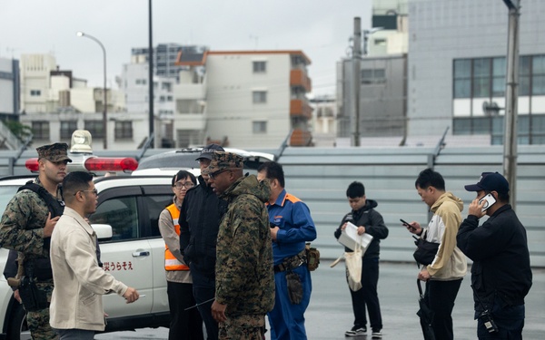 Camp Kinser, Urasoe City Hall collaborate on tsunami evacuation exercise