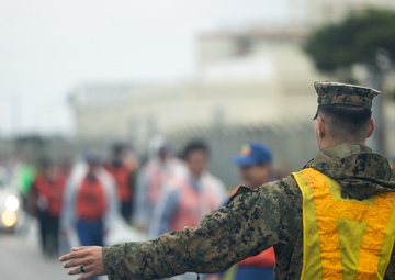 Camp Kinser, Urasoe City Hall collaborate on tsunami evacuation exercise