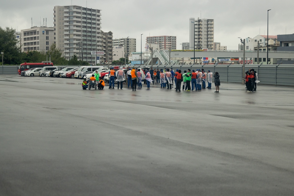 Camp Kinser, Urasoe City Hall collaborate on tsunami evacuation exercise
