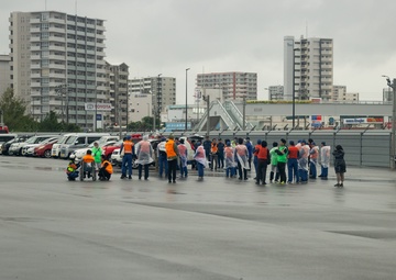 Camp Kinser, Urasoe City Hall collaborate on tsunami evacuation exercise
