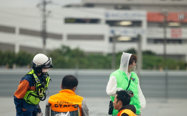 Camp Kinser, Urasoe City Hall collaborate on tsunami evacuation exercise