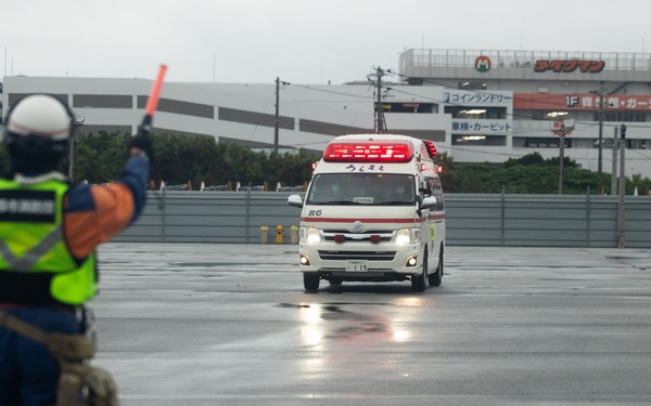 Camp Kinser, Urasoe City Hall collaborate on tsunami evacuation exercise