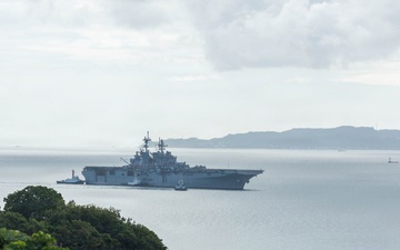 USS Tripoli port visit to White Beach, Okinawa