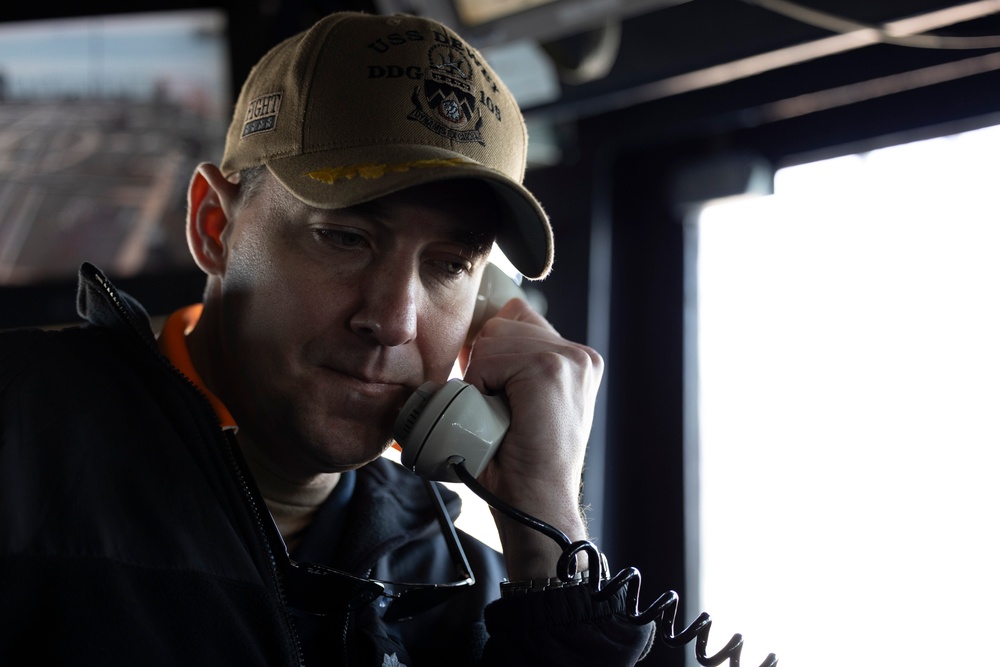 Dewey Departs from Pyeongtaek, Republic of Korea