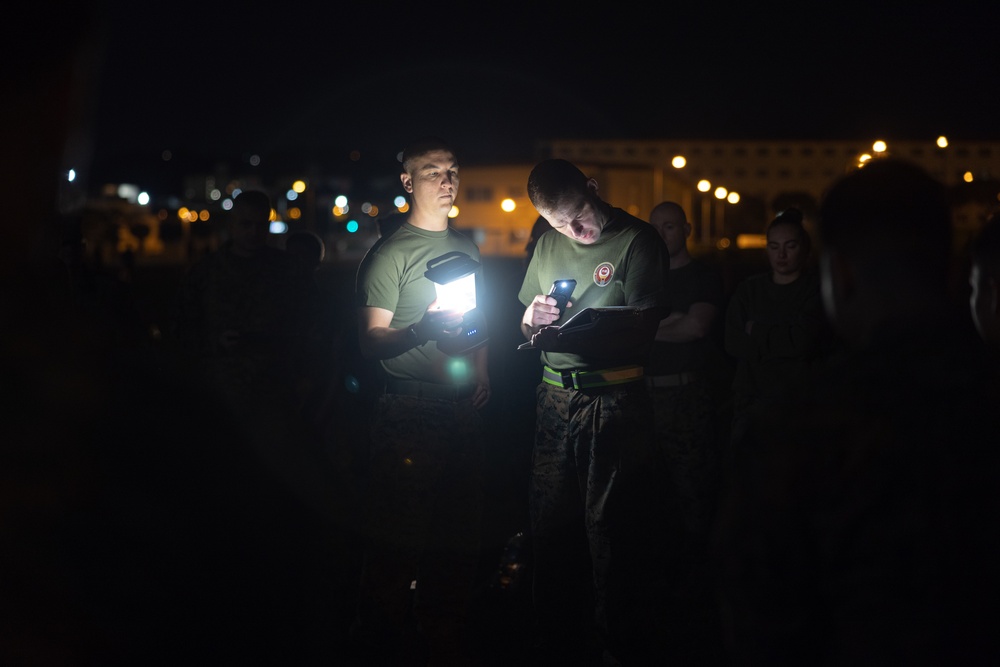 MWHS-1 performs annual combat fitness test