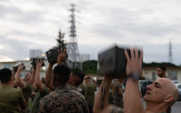 MWHS-1 performs annual combat fitness test