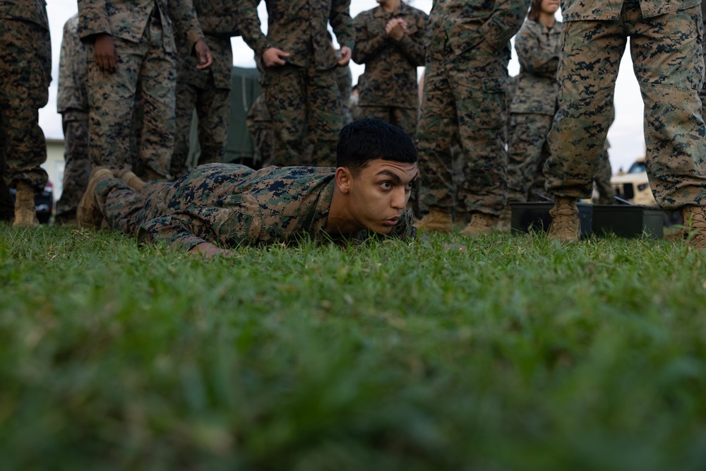 MWHS-1 performs annual combat fitness test