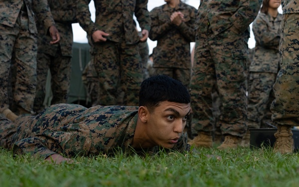 MWHS-1 performs annual combat fitness test