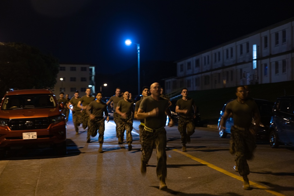 MWHS-1 performs annual combat fitness test