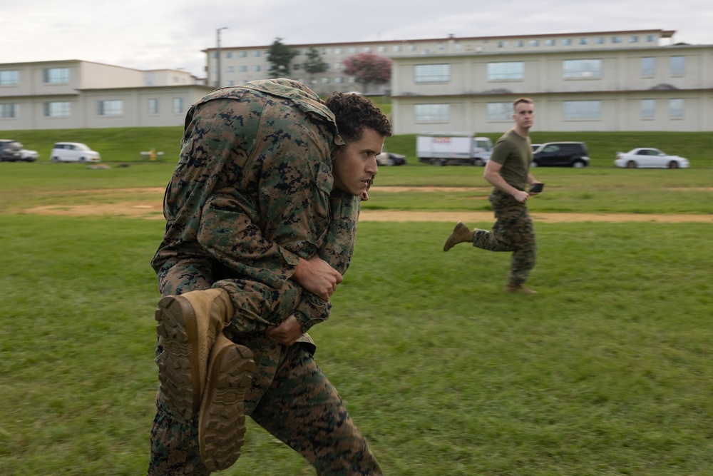 MWHS-1 performs annual combat fitness test