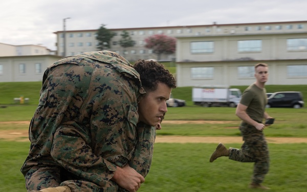 MWHS-1 performs annual combat fitness test