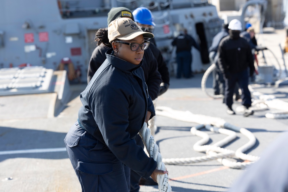 Dewey Departs from Pyeongtaek, Republic of Korea