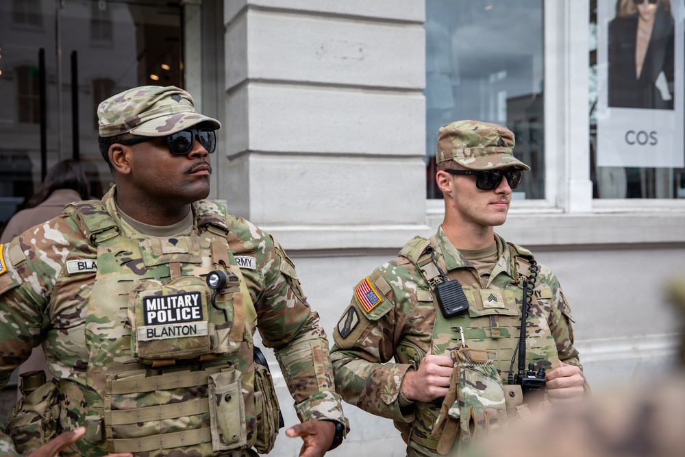 Mississippi Army National Guard Soldiers on patrol in Washington, D.C.