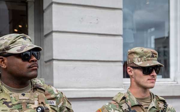 Mississippi Army National Guard Soldiers on patrol in Washington, D.C.
