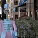 Joint Task Force Magnolia leadership visits troops on patrol on Halloween