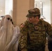 Joint Task Force–District of Columbia commander interacts with a member of the public on Halloween