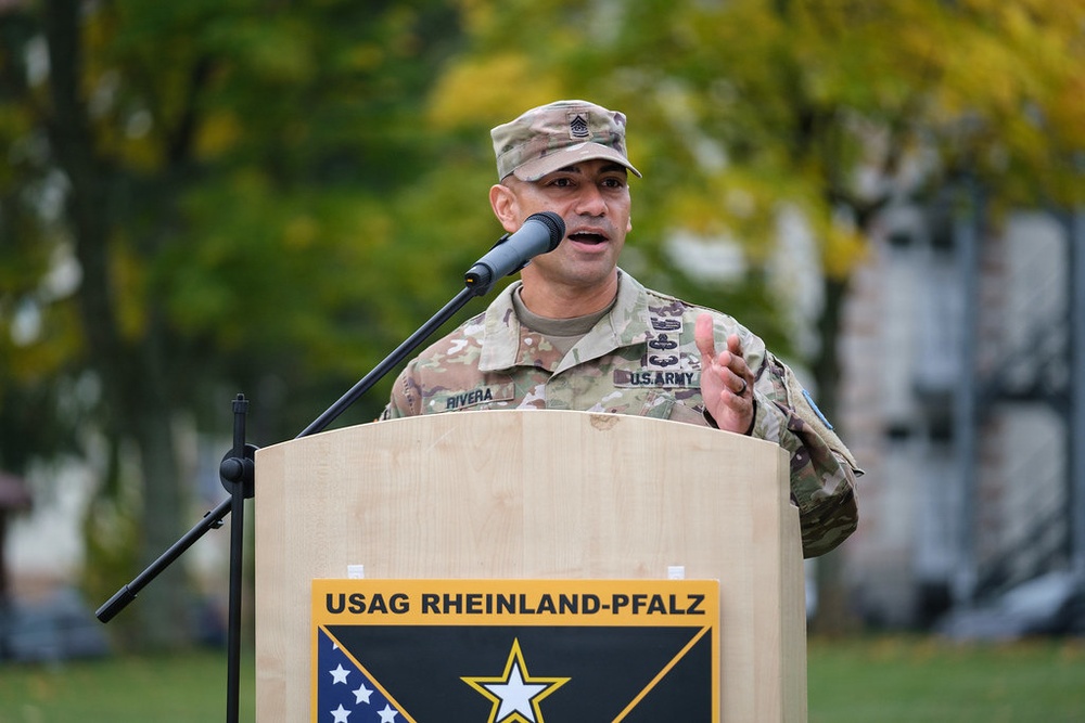 USAG Rheinland-Pfalz welcomes new senior enlisted leader
