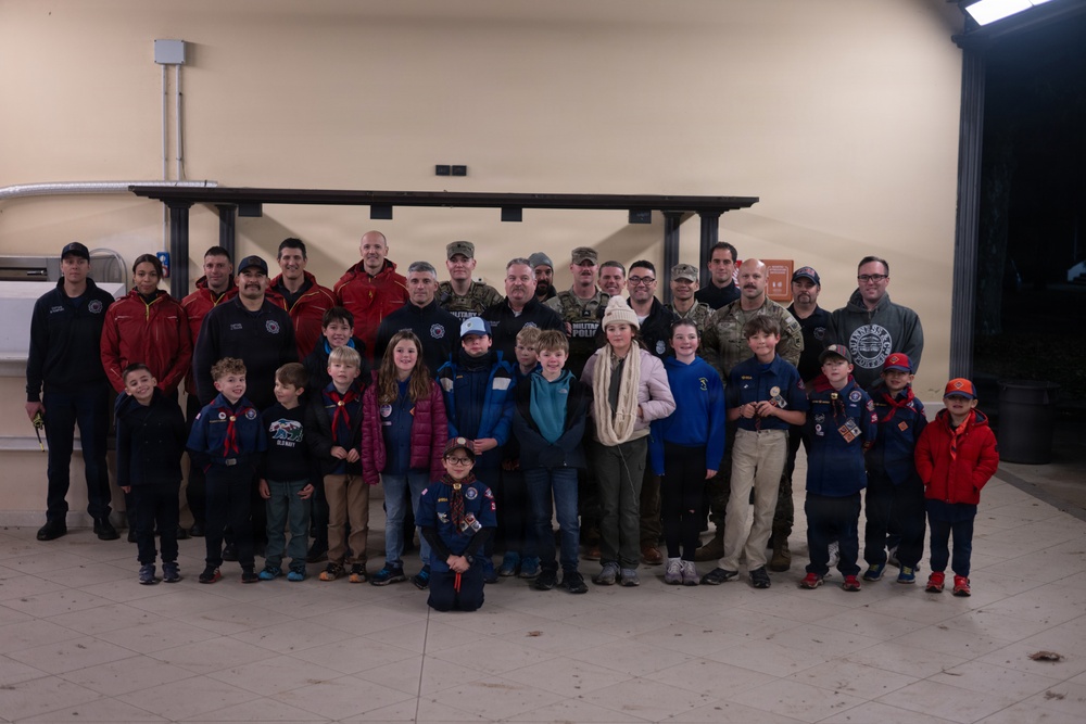 Cub Scout Pack 295 attends Community Safety Night