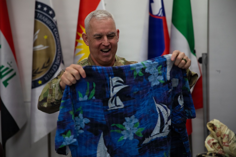 Combined Joint Task Force - Operation Inherent Resolve Commander Visits Erbil Air Base in Senior Leader Visit