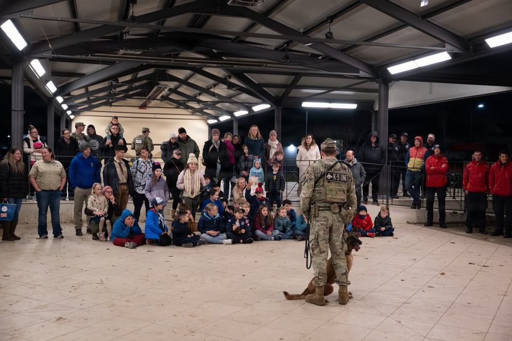Cub Scout Pack 295 attend Community Service Night
