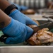 U.S. Marines, prepare Thanksgiving meal for Marines, Sailors while on European deployment