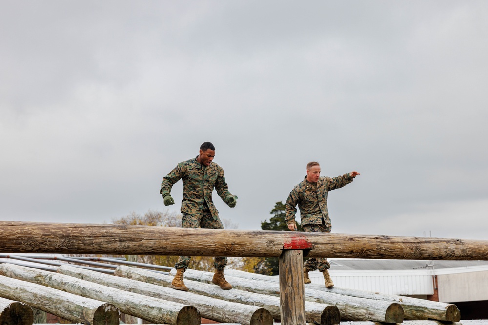 Security Battalion H&amp;S Company O Course Run