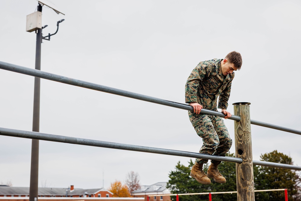 Security Battalion H&amp;S Company O Course Run