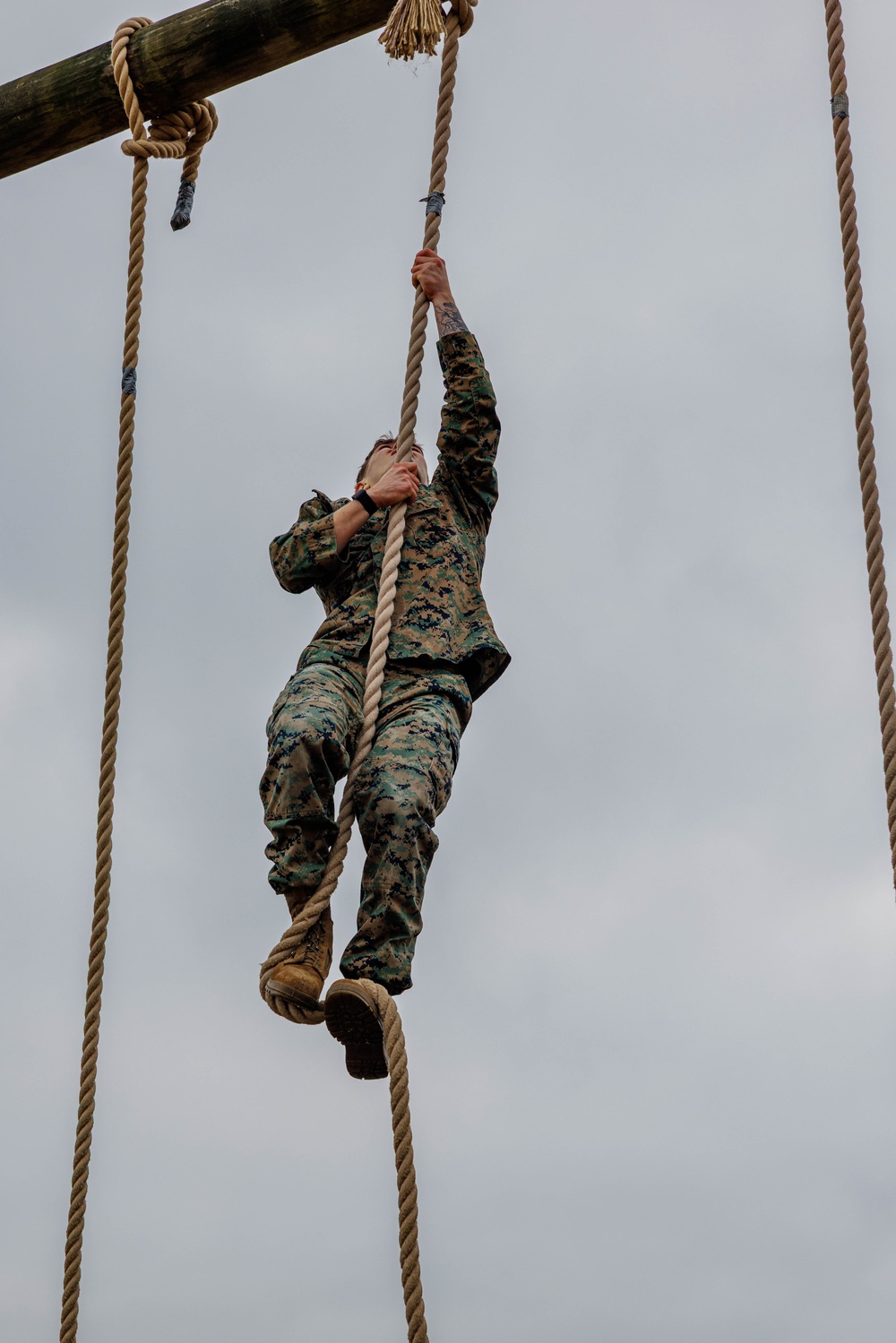 Security Battalion H&amp;S Company O Course Run