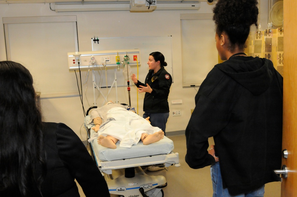 Churchland Va. High School Students Visit Naval Medical Center Portsmouth (NMCP) Simulation Center