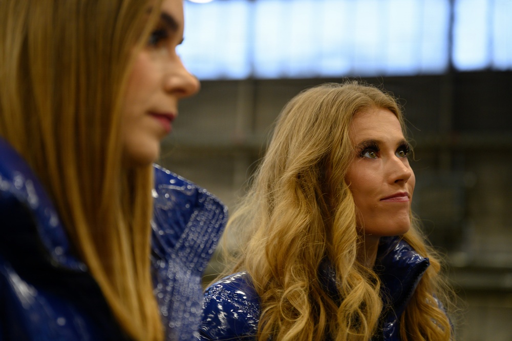 Indianapolis Colts Cheerleaders visit Spangdahlem AB