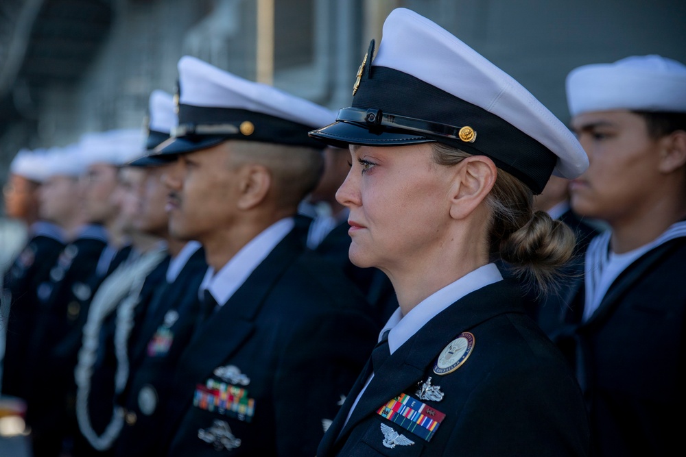 USS Kearsarge Conducts Burial At Sea