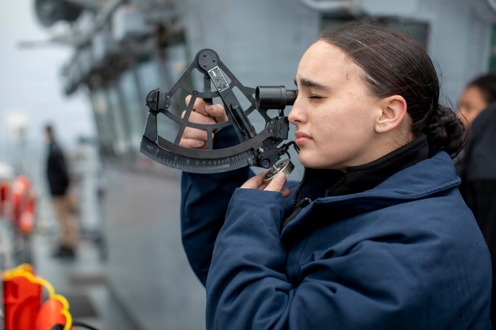 USS Kearsarge Conducts Replenishment At Sea